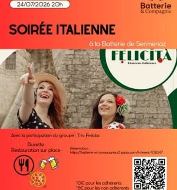 Soirée 100% Italienne