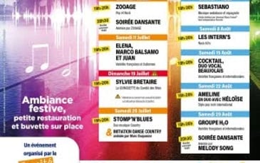 Les 6 à 8 concerts en plein air gratuits