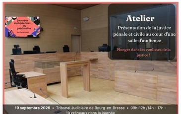 Présentation de la Justice par les agents du Tribunal Judiciaire