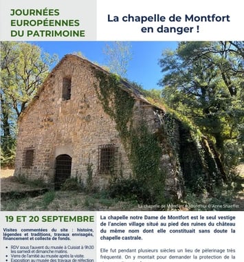Visite guidée de la chapelle Notre Dame du Mont Fort