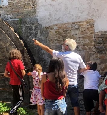 Visite de l'ancien moulin à Reyrieux