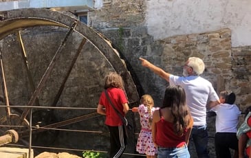 Visite de l'ancien moulin à Reyrieux