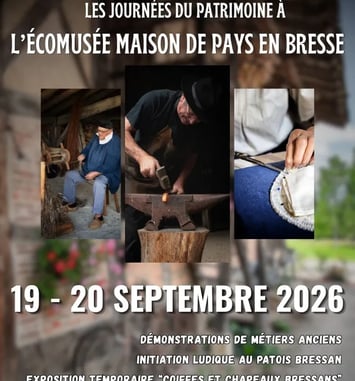 Visites libres des fermes bressanes de l'Écomusée Maison de Pays en Bresse