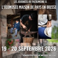 Démonstrations de métiers anciens et initiation au patois à l'Écomusée Maison de Pays en Bresse