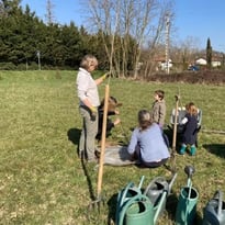 Visite du jardin partagé de Grand Champ
