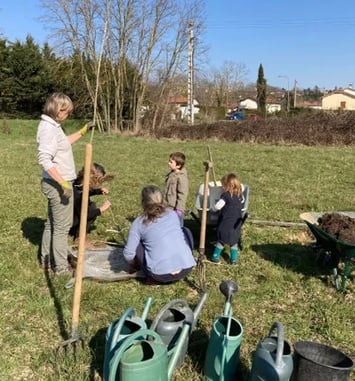 Visite du jardin partagé de Grand Champ