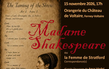 Madame Shakespeare ou la Femme de Stratford