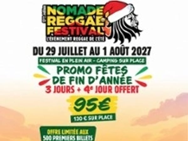 Nomade Reggae Festival - 1 jour - Pass 1 jour